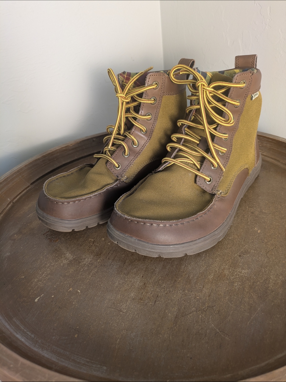 Lems Boulder Timber Colorway Canvas Leather Boots Minimalist Casual Sz:10